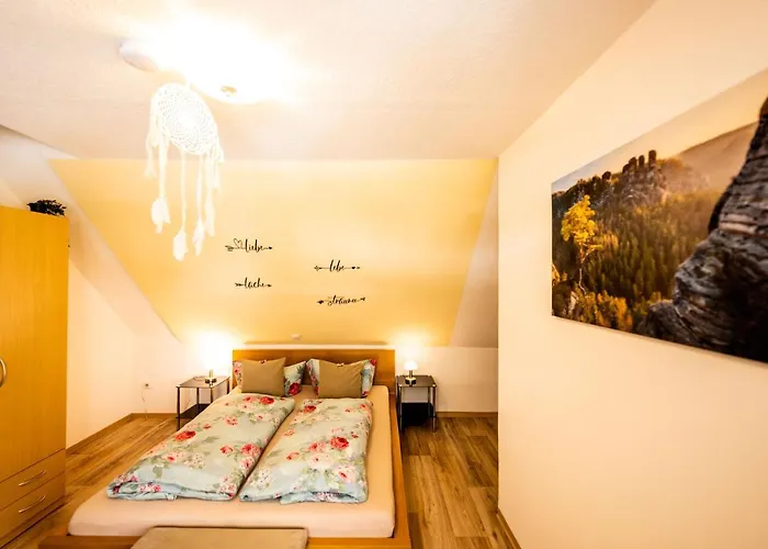 Appartement Waldblickwohnung Mit Schoener Terrasse Und Kamin&Sauna Sebnitz